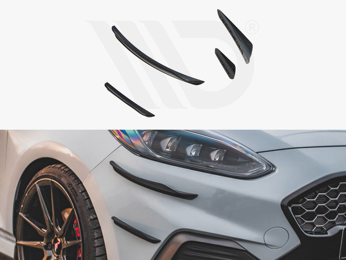 Ford Fiesta MK8 ST / St-line (2017-) Front Bumper V.3 - Maxton Design