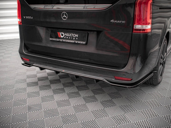 Mercedes V-class Amg-line W447 Facelift (2021-) Central Rear Splitter - Maxton Design