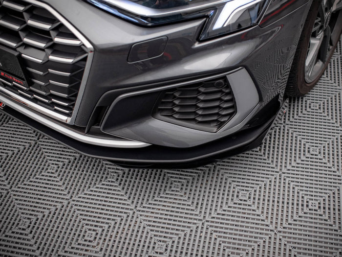 Audi S3 / A3 S-line 8Y (2020-) Street PRO Front Splitter V.1 - Maxton Design