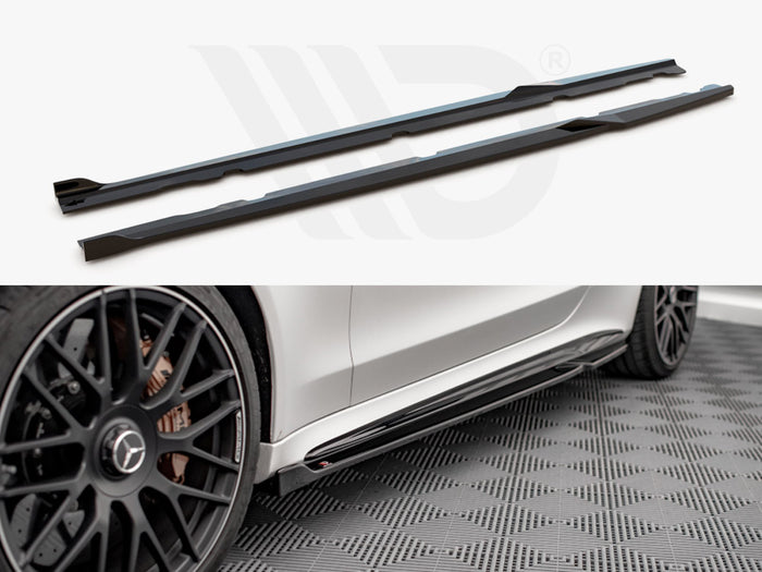 Mercedes-amg C 63AMG Coupe C205 Facelift (2018-2021) Side Skirts Diffusers V.2 - Maxton Design