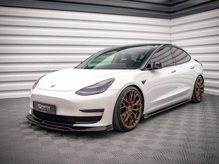 Tesla Model 3 (2017-) Side Skirts Diffusers V.2 - Maxton Design