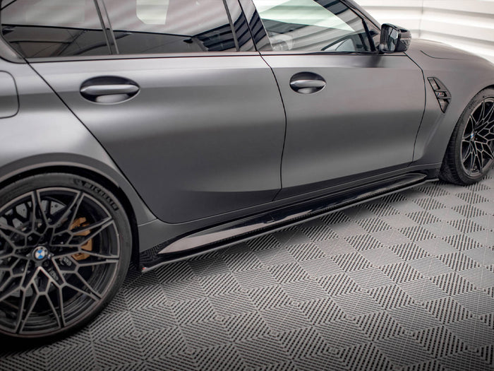 BMW M3 G80 (2021-) Street PRO Side Skirts Diffusers - Maxton Design