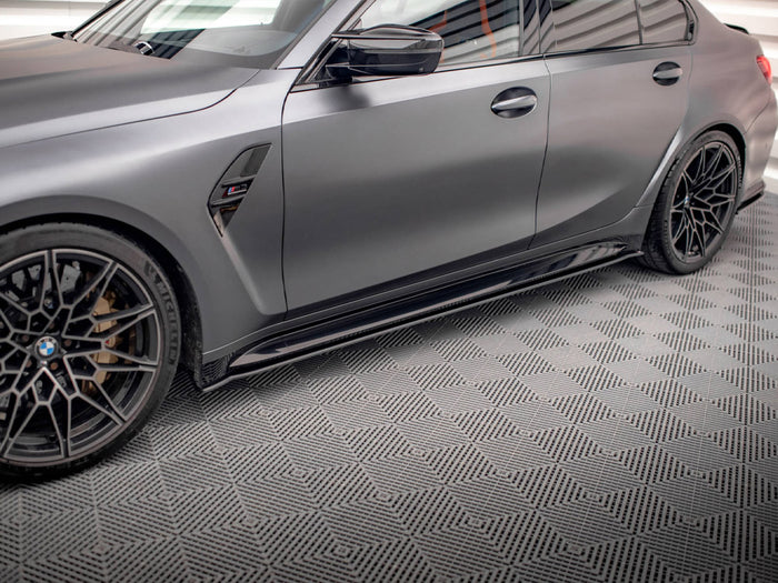 BMW M3 G80 (2021-) Street PRO Side Skirts Diffusers - Maxton Design