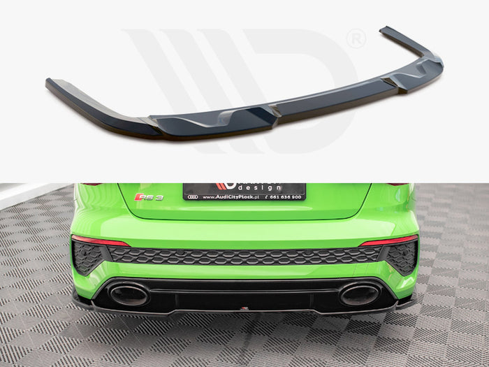 Audi RS3 Sedan 8Y (2020-) Central Rear Splitter - Maxton Design