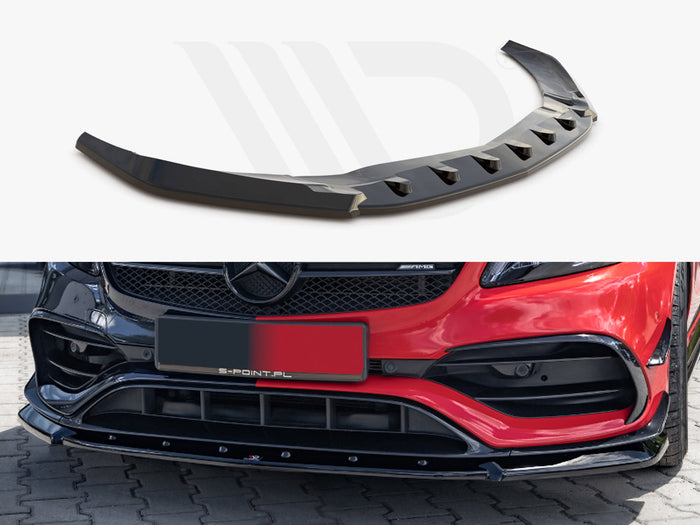Mercedes A45 AERO W176 Facelift (2015-2018) Front Splitter V.1 - Maxton Design