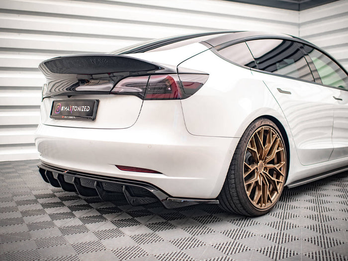 Tesla Model 3 (2017-) Rear Side Splitters V.2 - Maxton Design