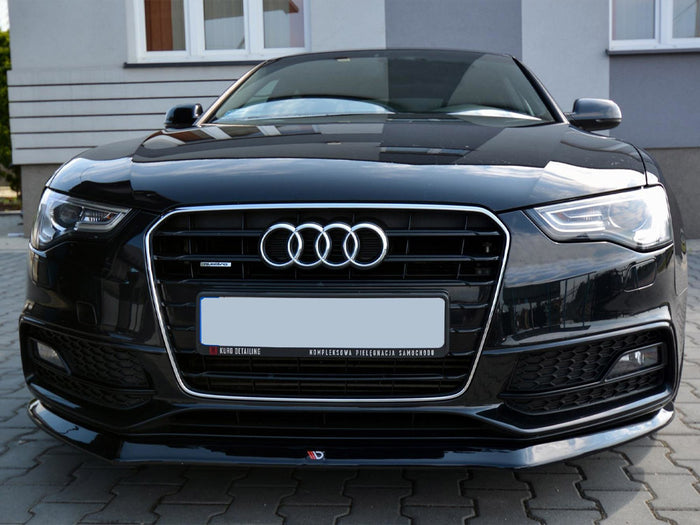 Audi S5 / A5 S-line 8T Facelift (2011-2016) Front Splitter V.1 - Maxton Design