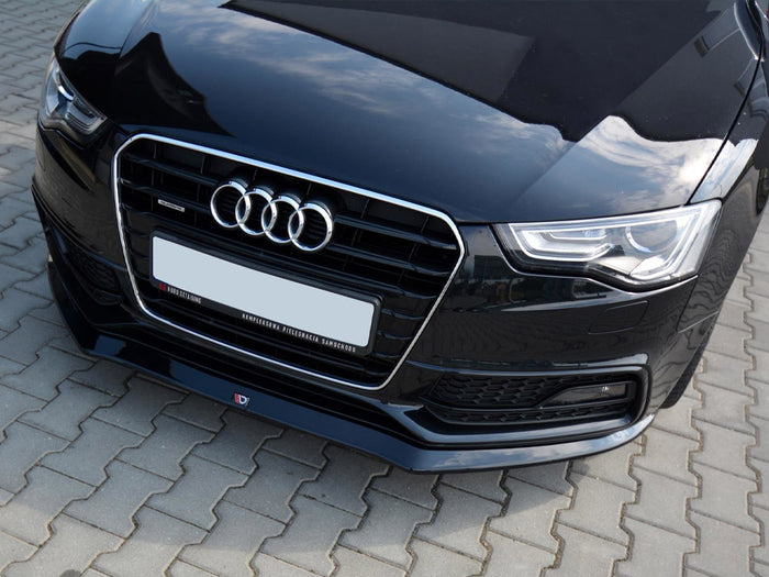 Audi S5 / A5 S-line 8T Facelift (2011-2016) Front Splitter V.1 - Maxton Design