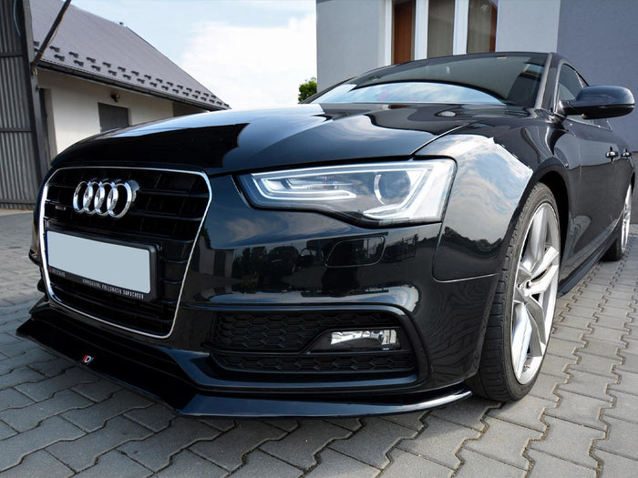 Audi S5 / A5 S-line 8T Facelift (2011-2016) Front Splitter V.1 - Maxton Design