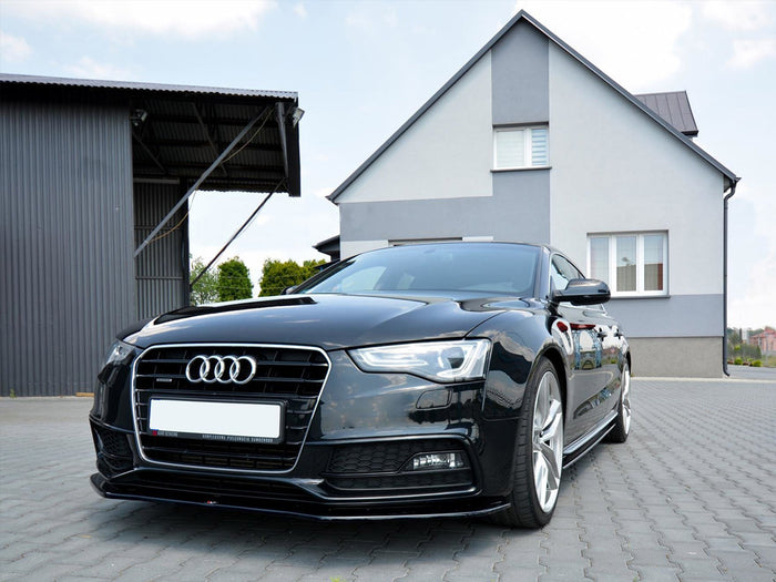 Audi S5 / A5 S-line 8T Facelift (2011-2016) Front Splitter V.1 - Maxton Design