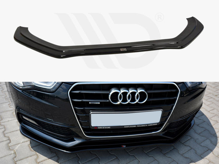 Audi S5 / A5 S-line 8T Facelift (2011-2016) Front Splitter V.2 - Maxton Design