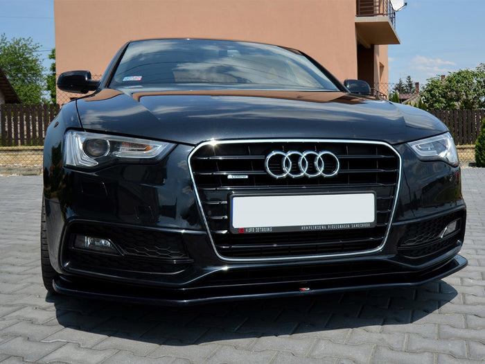Audi S5 / A5 S-line 8T Facelift (2011-2016) Front Splitter V.2 - Maxton Design