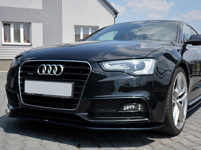 Audi S5 / A5 S-line 8T Facelift (2011-2016) Front Splitter V.2 - Maxton Design