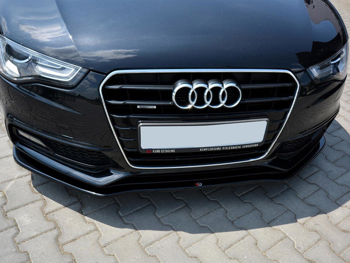 Audi S5 / A5 S-line 8T Facelift (2011-2016) Front Splitter V.2 - Maxton Design