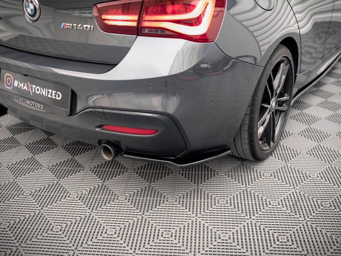 BMW 1 F20/F21 M-power Facelift Rear Side Splitters V.2 - Maxton Design