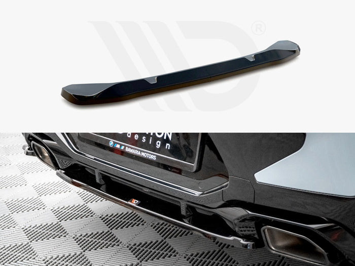 BMW X4 M-pack G02 Facelift Central Rear Splitter - Maxton Design