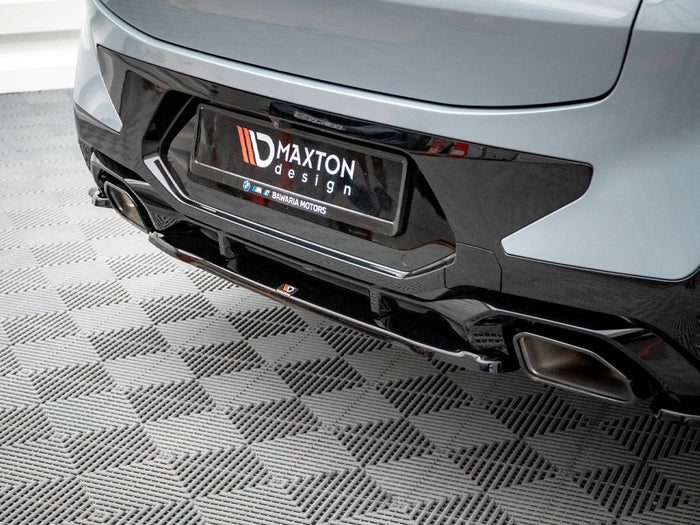 BMW X4 M-pack G02 Facelift Central Rear Splitter - Maxton Design