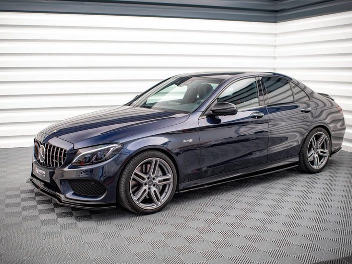 Mercedes C43 AMG W205 Sedan / Estate (2016-2018) Side Skirts Splitters - Maxton Design