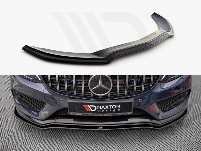 Mercedes C43 AMG W205 Sedan / Estate (2016-2018) Front Splitter V.1 - Maxton Design