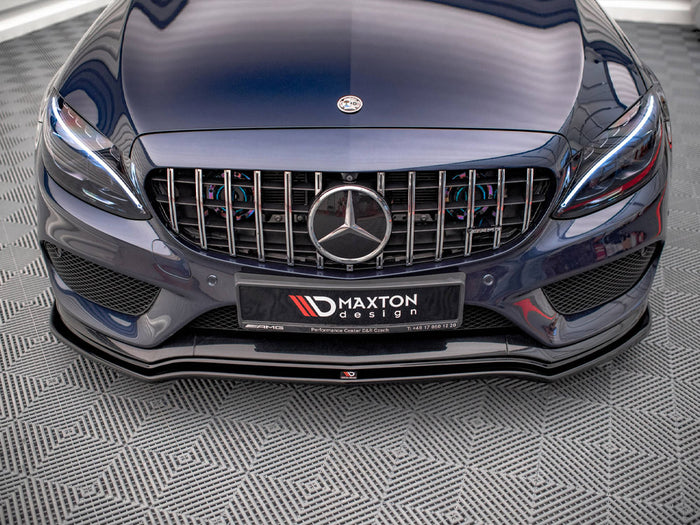 Mercedes C43 AMG W205 Sedan / Estate (2016-2018) Front Splitter V.1 - Maxton Design