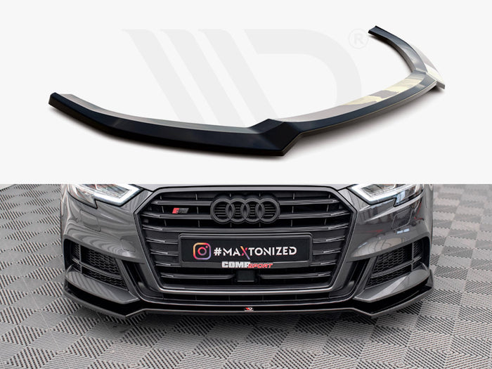 Audi S3 Sportback 8V Facelift Front Splitter V.2 - Maxton Design
