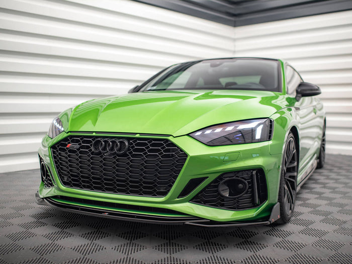 Audi RS5 F5 Facelift Front Splitter V.1 + Flaps - Maxton Design
