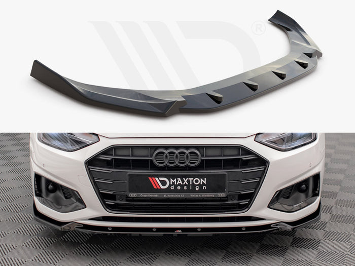Audi A4 B9 Facelift Front Splitter V.1 - Maxton Design