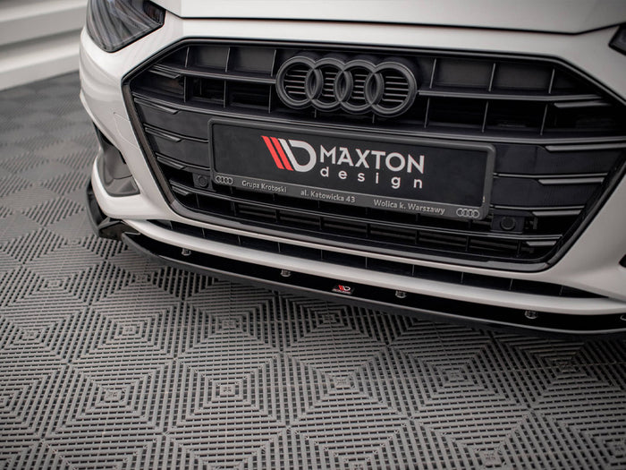 Audi A4 B9 Facelift Front Splitter V.1 - Maxton Design