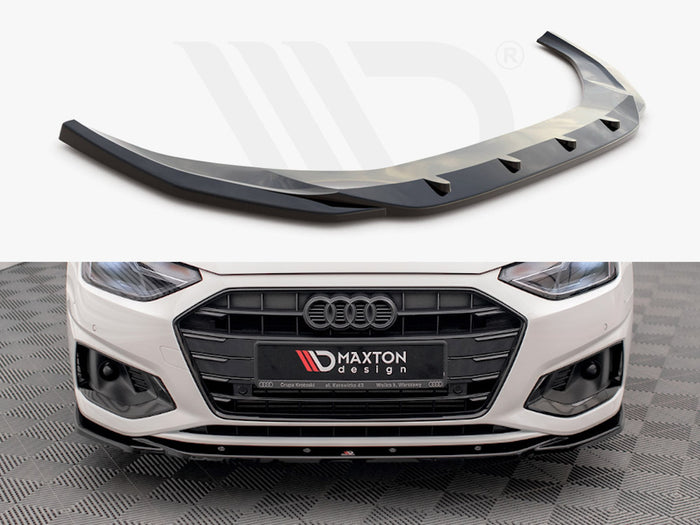 Audi A4 B9 Facelift Front Splitter V.2 - Maxton Design
