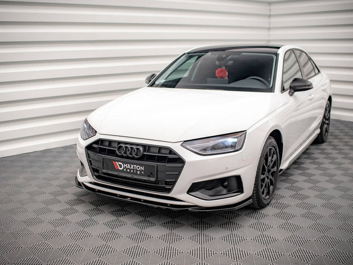 Audi A4 B9 Facelift Front Splitter V.2 - Maxton Design