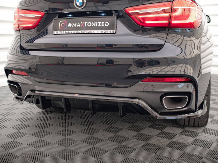 BMW X6 M Sport F16 Central Rear Splitter - Maxton Design