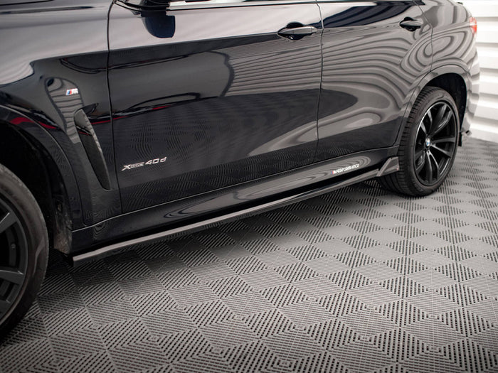 BMW X6 M Sport F16 Side Skirts Diffusers V.2 - Maxton Design