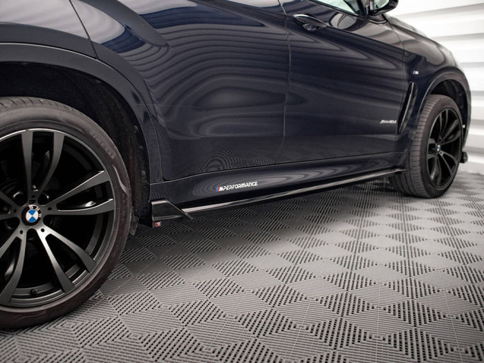 BMW X6 M Sport F16 Side Skirts Diffusers V.2 - Maxton Design
