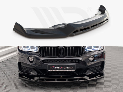 BMW X6 M Sport F16 Front Splitter V.3 - Maxton Design