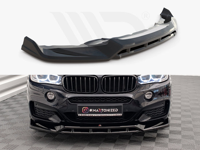 BMW X6 M Sport F16 Front Splitter V.3 - Maxton Design
