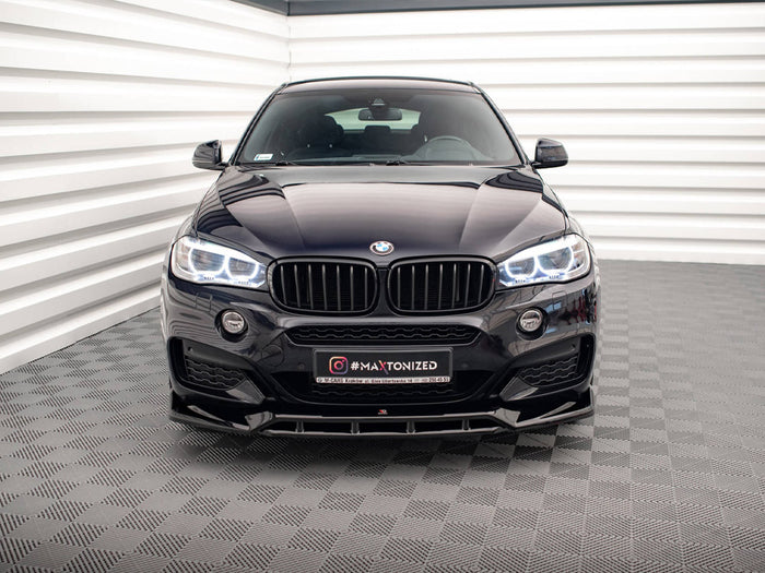 BMW X6 M Sport F16 Front Splitter V.3 - Maxton Design