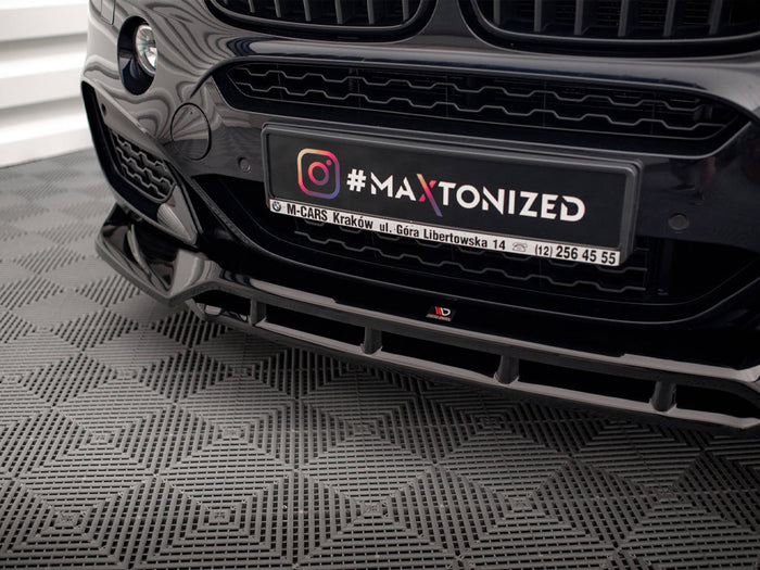 BMW X6 M Sport F16 Front Splitter V.3 - Maxton Design