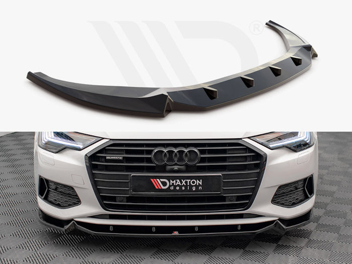 Audi A6 C8 Front Splitter V.2 - Maxton Design