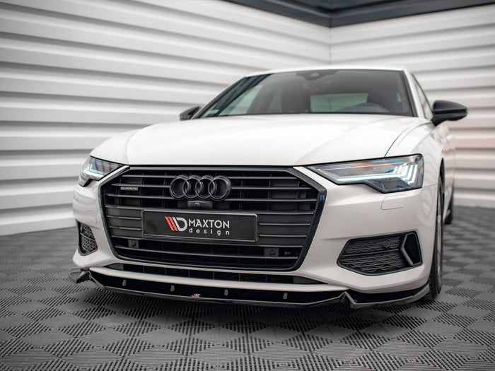 Audi A6 C8 Front Splitter V.2 - Maxton Design