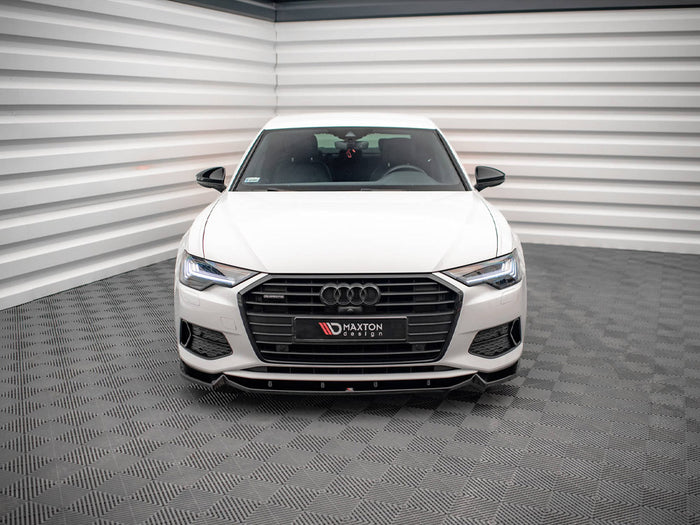 Audi A6 C8 Front Splitter V.2 - Maxton Design