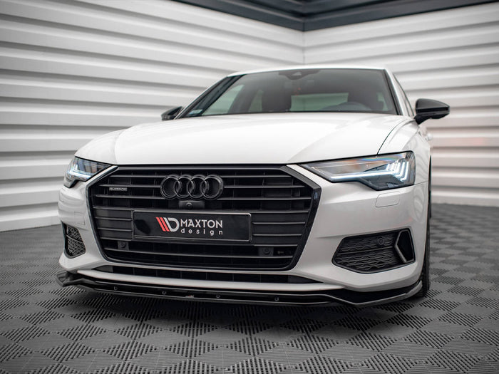 Audi A6 C8 Front Splitter V.3 - Maxton Design
