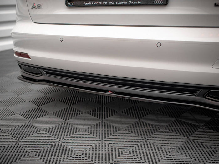 Audi A6 C8 Central Rear Splitter - Maxton Design
