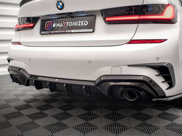 BMW 3 M-Pack G20 / G21 Rear Valance - Maxton Design (Fits car with towbar)