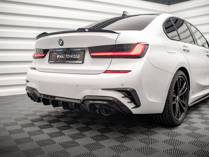 BMW 3 M-Pack G20 / G21 Rear Valance - Maxton Design (Fits car with towbar)
