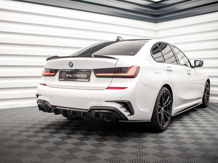 BMW 3 M-Pack G20 / G21 Rear Valance - Maxton Design (Fits car with towbar)