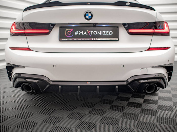 BMW 3 M-Pack G20 / G21 Rear Valance - Maxton Design (Fits car with towbar)