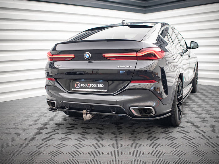 BMW X6 M-Pack G06 Central Rear Splitter V.3 - Maxton Design