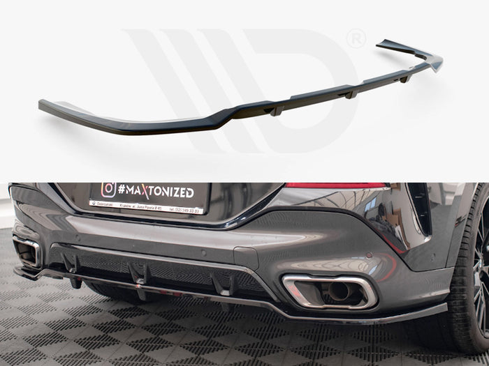 BMW X6 M-Pack G06 Central Rear Splitter V.2 - Maxton Design