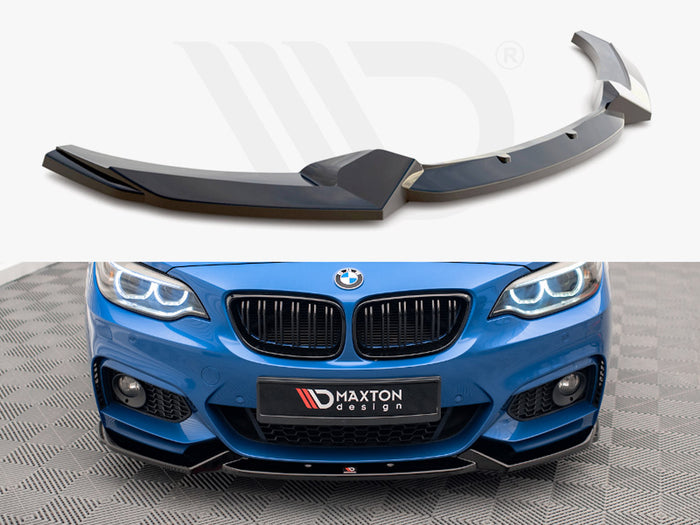 BMW 2 M-Pack F22 Front Splitter V.2 - Maxton Design