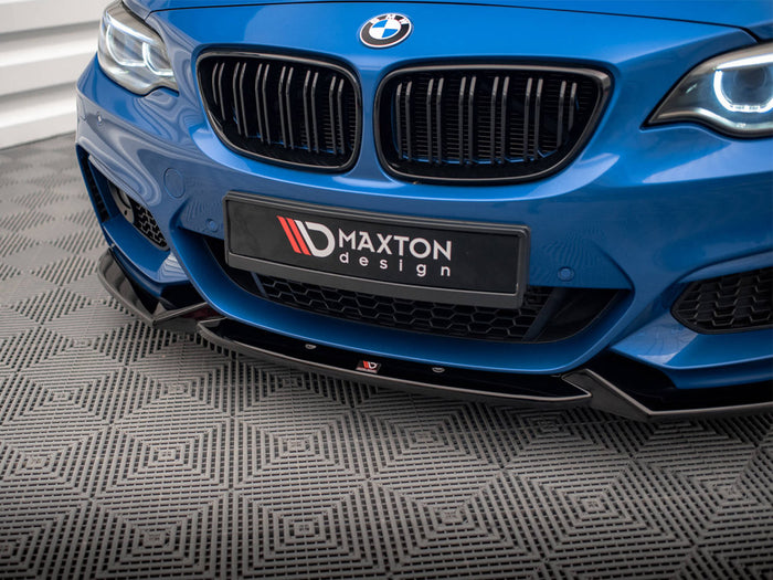 BMW 2 M-Pack F22 Front Splitter V.2 - Maxton Design